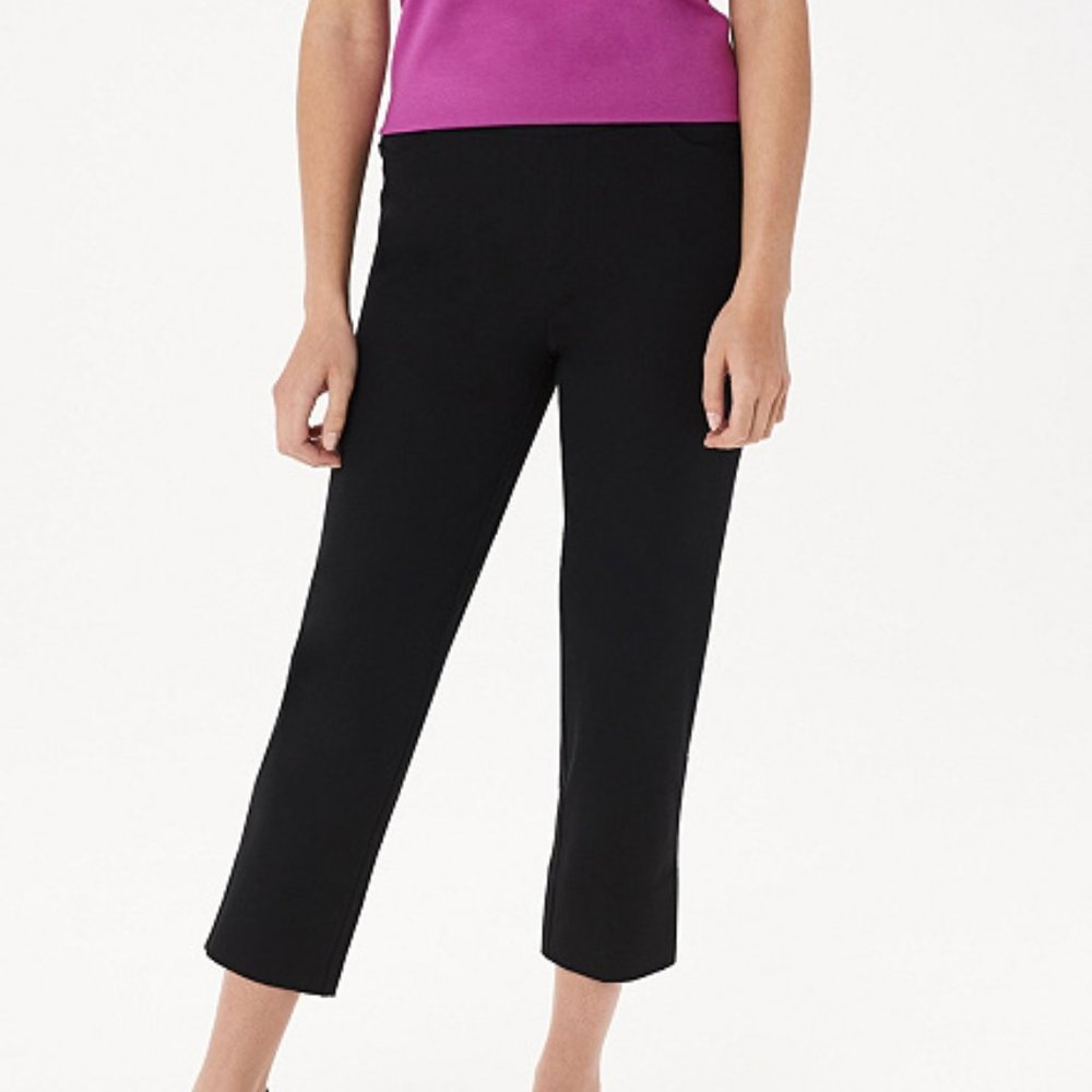 Isaac Mizrahi Live! 24/7 Stretch Crop Pants with B